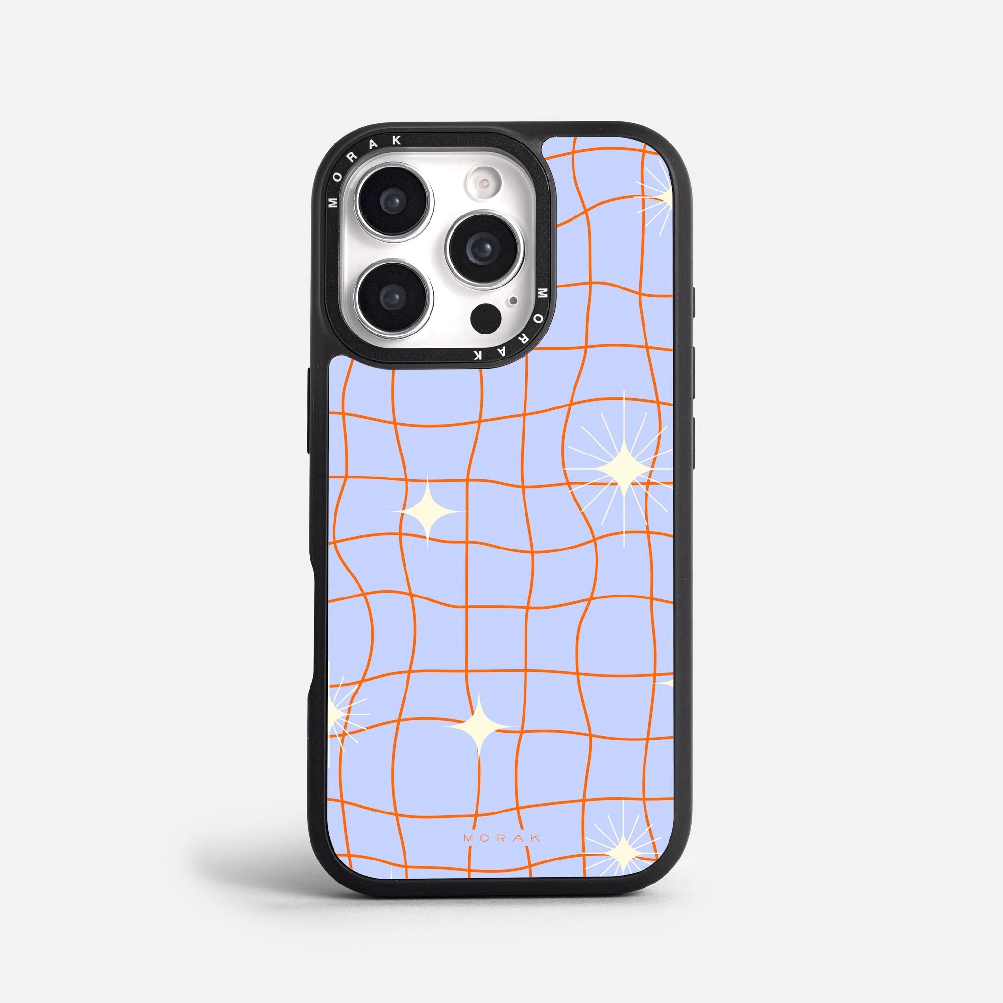 Case Cosmic Grid - Blanco Premium – Protección antigolpe | Diseño colombiano | Morak
