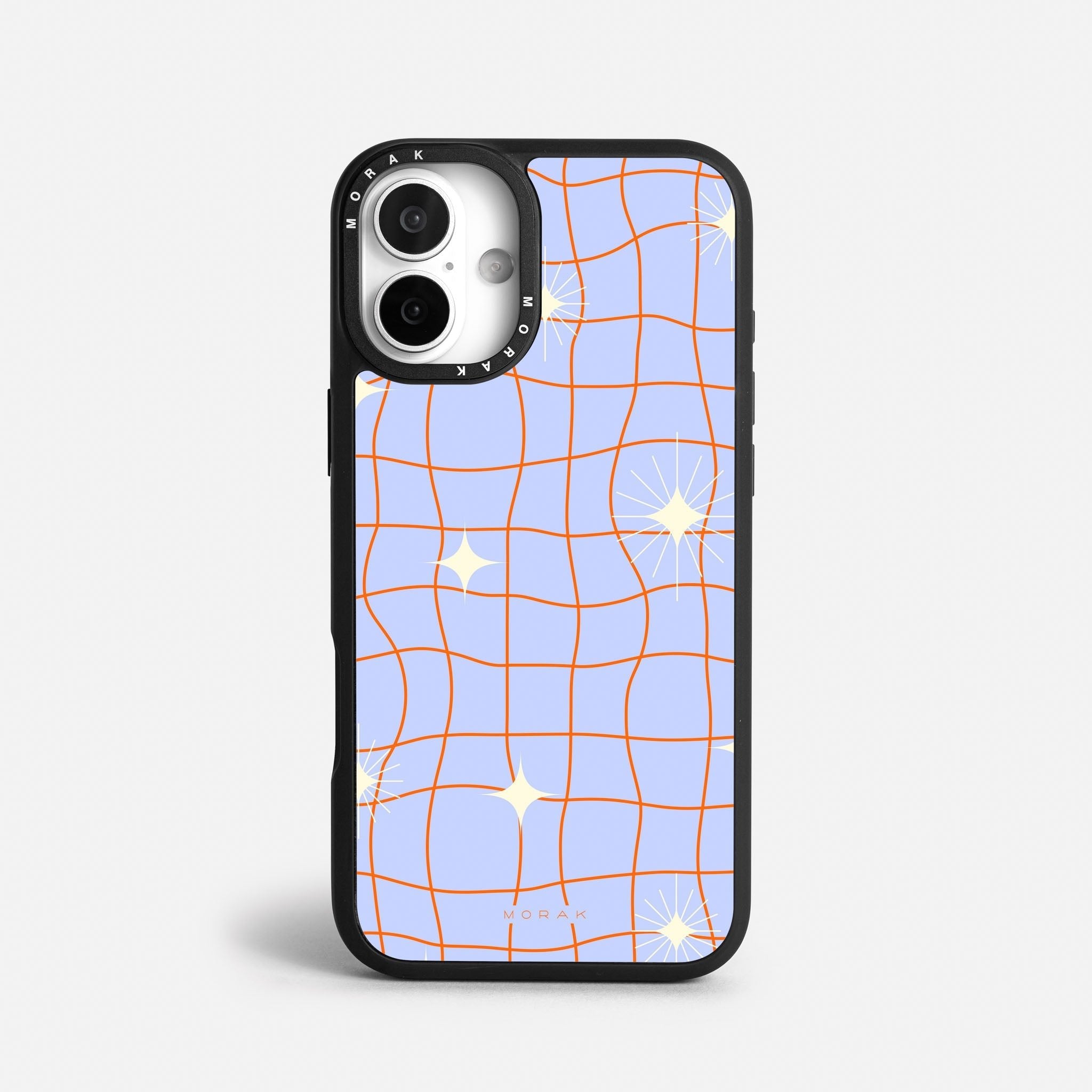 Case Cosmic Grid - Blanco Premium – Protección antigolpe | Diseño colombiano | Morak