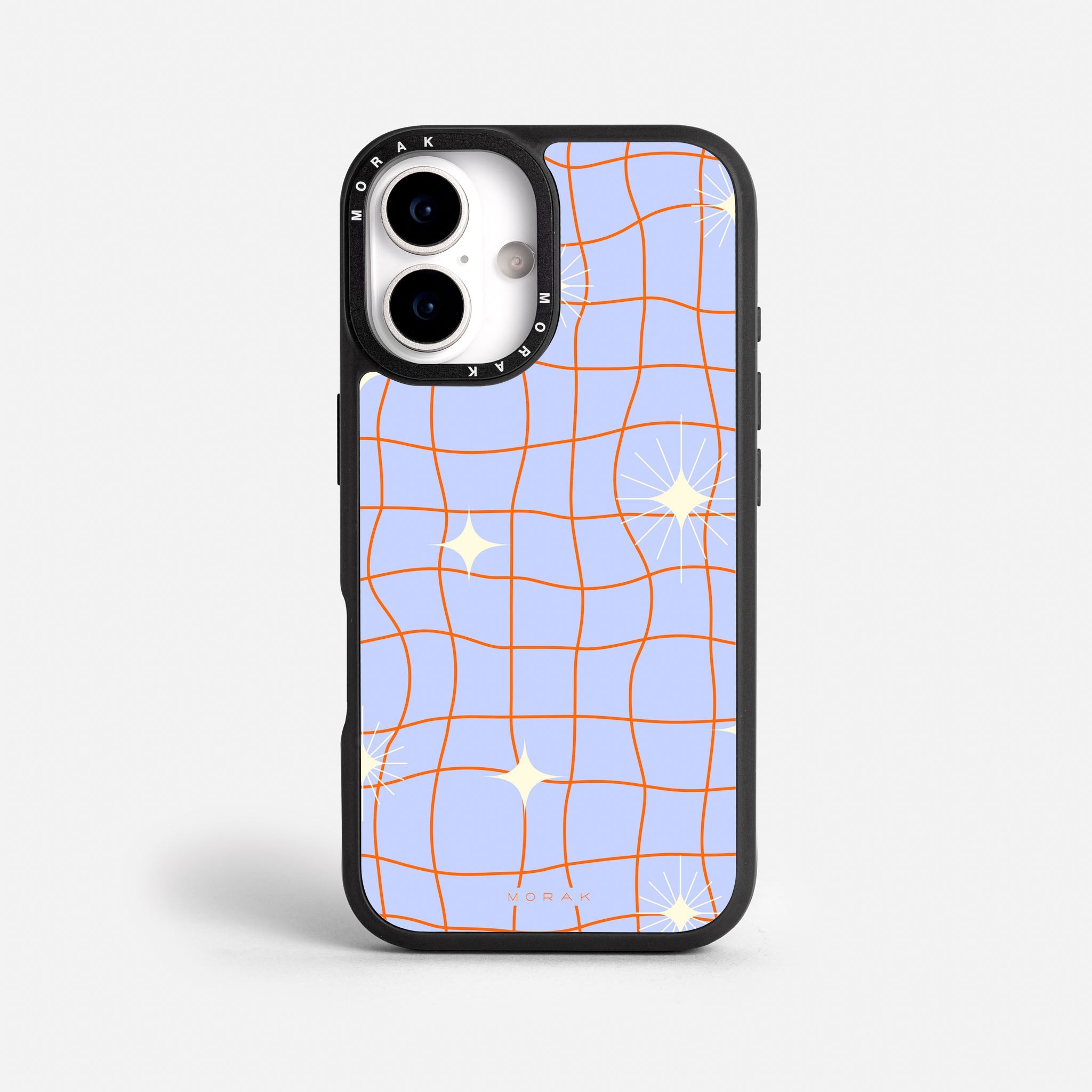 Case Cosmic Grid - Blanco Premium – Protección antigolpe | Diseño colombiano | Morak