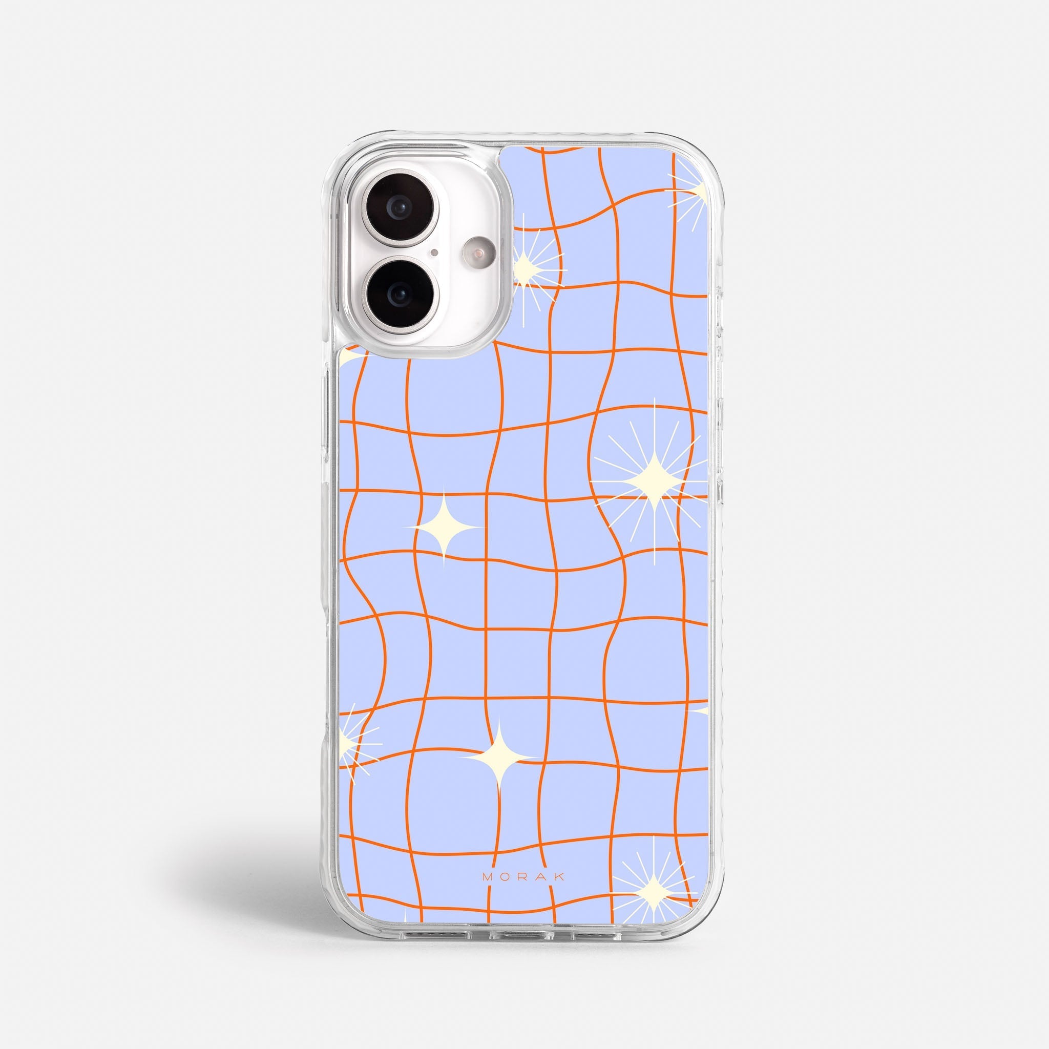 Case Cosmic Grid - Blanco Premium – Protección antigolpe | Diseño colombiano | Morak