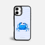 Case Funda Crab Wave - Blanco Premium Para iPhone 17-12 Samsung S26-S22