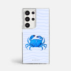 Case Funda Crab Wave - Blanco Premium Para iPhone 17-12 Samsung S26-S22