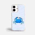 Case Funda Crab Wave - Blanco Premium Para iPhone 17-12 Samsung S26-S22
