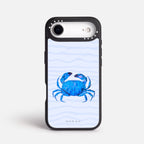 Case Funda Crab Wave - Blanco Premium Para iPhone 17-12 Samsung S26-S22