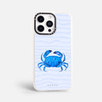 Case Funda Crab Wave - Blanco Premium Para iPhone 17-12 Samsung S26-S22