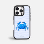 Case Funda Crab Wave - Blanco Premium Para iPhone 17-12 Samsung S26-S22