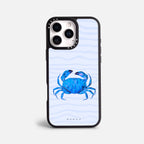 Case Funda Crab Wave - Blanco Premium Para iPhone 17-12 Samsung S26-S22