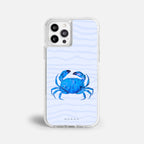 Case Funda Crab Wave - Blanco Premium Para iPhone 17-12 Samsung S26-S22