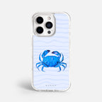 Case Funda Crab Wave - Blanco Premium Para iPhone 17-12 Samsung S26-S22