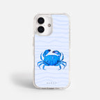 Case Funda Crab Wave - Blanco Premium Para iPhone 17-12 Samsung S26-S22