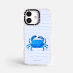 Case Funda Crab Wave - Blanco Premium Para iPhone 17-12 Samsung S26-S22