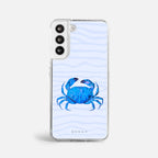 Case Funda Crab Wave - Blanco Premium Para iPhone 17-12 Samsung S26-S22