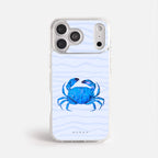 Case Funda Crab Wave - Blanco Premium Para iPhone 17-12 Samsung S26-S22