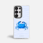 Case Funda Crab Wave - Blanco Premium Para iPhone 17-12 Samsung S26-S22