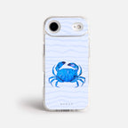 Case Funda Crab Wave - Blanco Premium Para iPhone 17-12 Samsung S26-S22