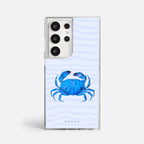 Case Funda Crab Wave - Blanco Premium Para iPhone 17-12 Samsung S26-S22