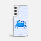 Case Funda Crab Wave - Blanco Premium Para iPhone 17-12 Samsung S26-S22
