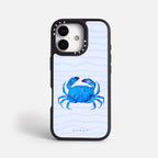 Case Funda Crab Wave - Blanco Premium Para iPhone 17-12 Samsung S26-S22