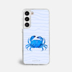 Case Funda Crab Wave - Blanco Premium Para iPhone 17-12 Samsung S26-S22