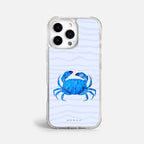 Case Funda Crab Wave - Blanco Premium Para iPhone 17-12 Samsung S26-S22