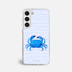 Case Funda Crab Wave - Blanco Premium Para iPhone 17-12 Samsung S26-S22