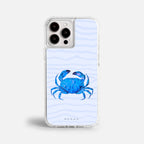 Case Funda Crab Wave - Blanco Premium Para iPhone 17-12 Samsung S26-S22