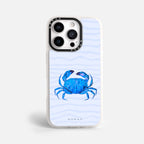 Case Funda Crab Wave - Blanco Premium Para iPhone 17-12 Samsung S26-S22