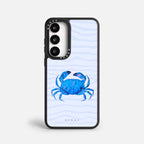 Case Funda Crab Wave - Blanco Premium Para iPhone 17-12 Samsung S26-S22