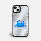 Case Funda Crab Wave - Espejo Premium Para iPhone 17-12 Samsung S26-S22