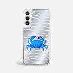 Case Funda Crab Wave - Espejo Premium Para iPhone 17-12 Samsung S26-S22