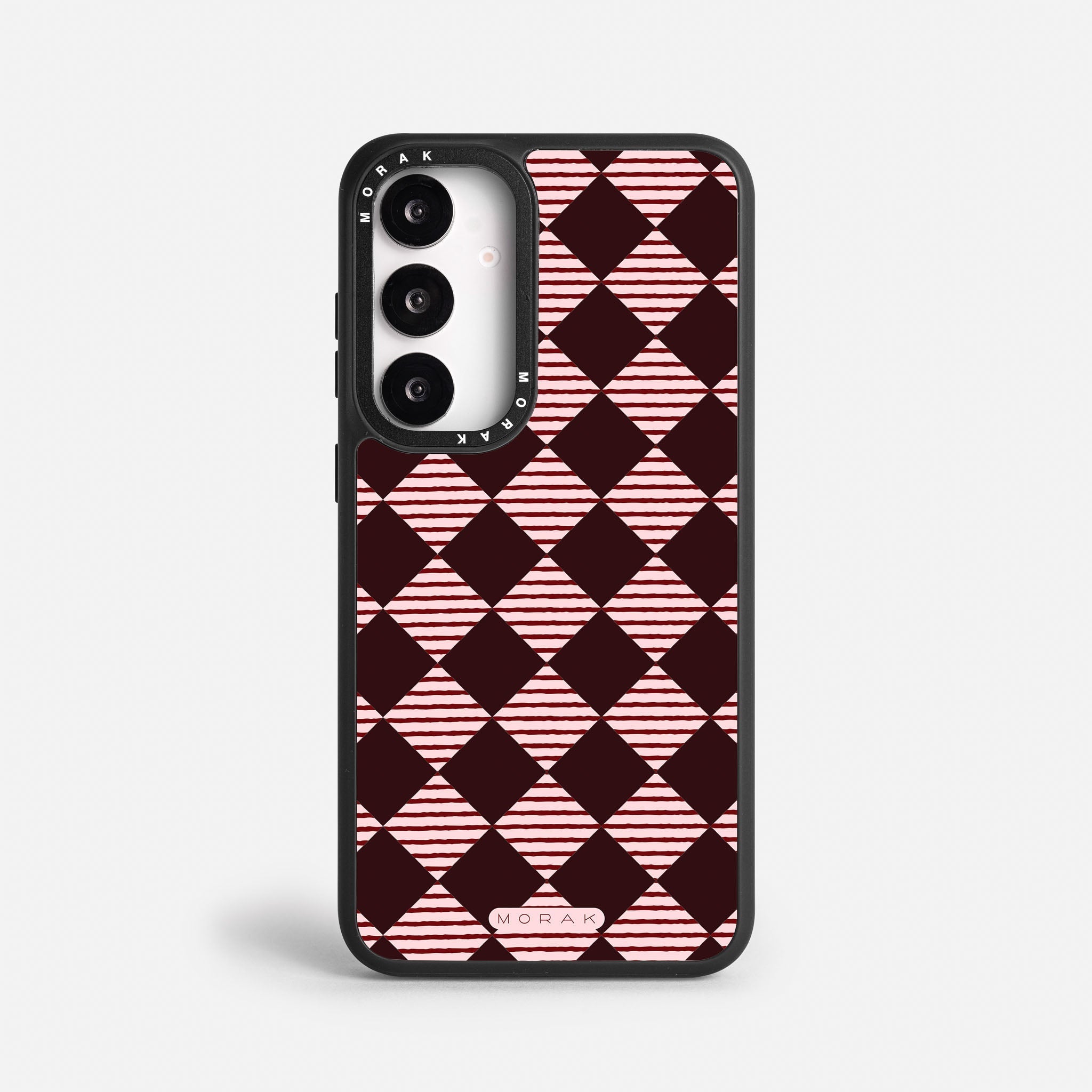 Case Diamantes vino tinto - Blanco Premium – Protección antigolpe | Diseño colombiano | Morak