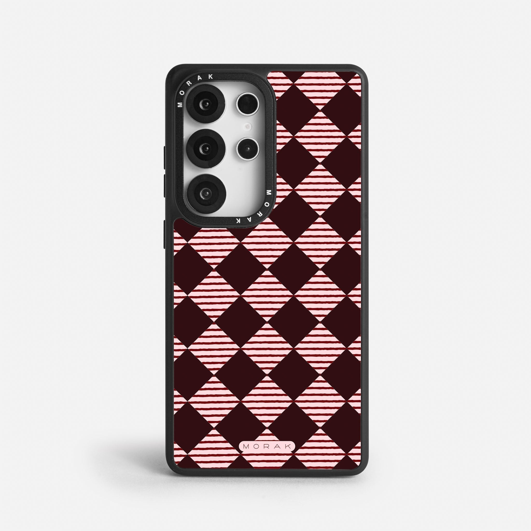 Case Diamantes vino tinto - Blanco Premium – Protección antigolpe | Diseño colombiano | Morak