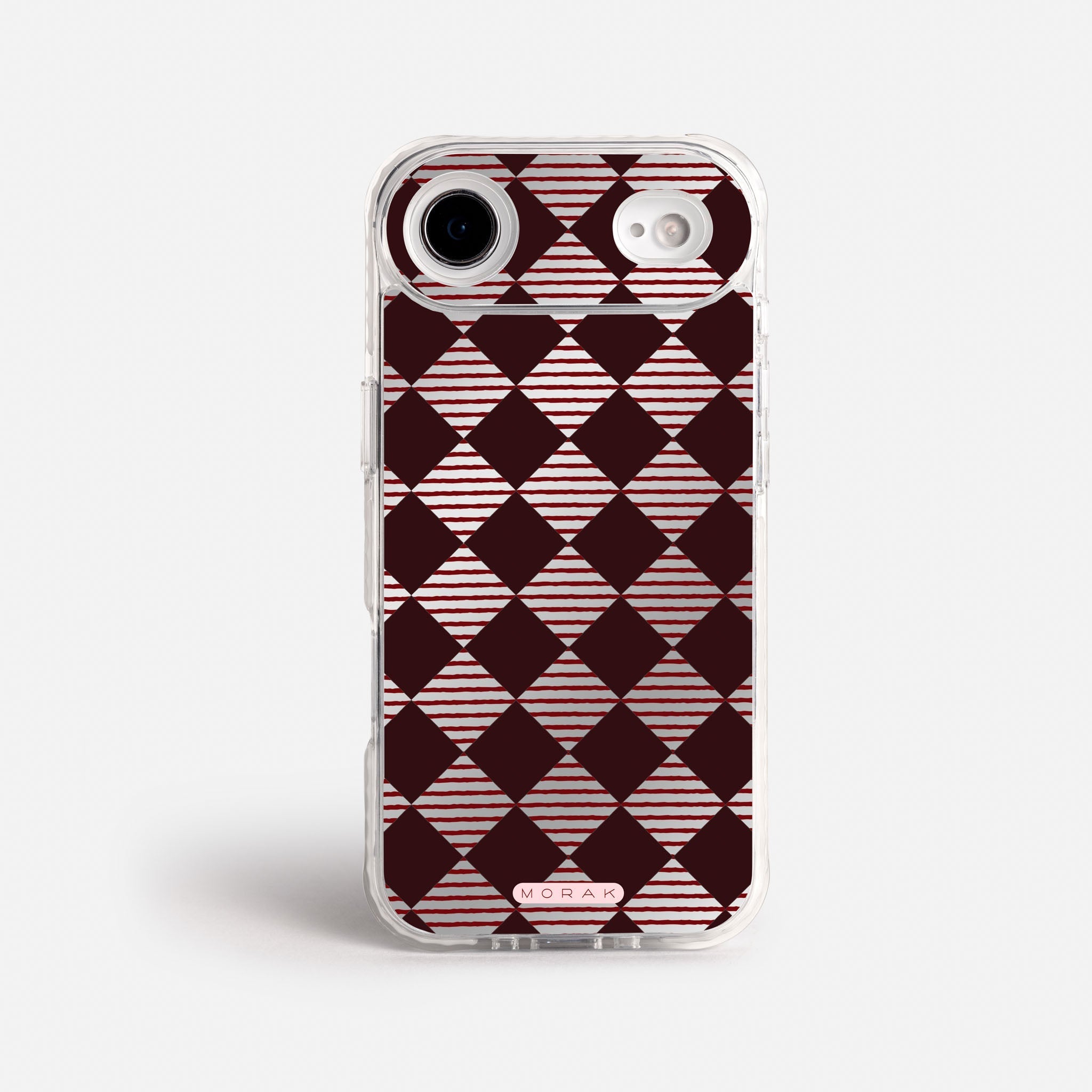 Case Diamantes vino tinto - Espejo Premium – Protección antigolpe | Diseño colombiano | Morak