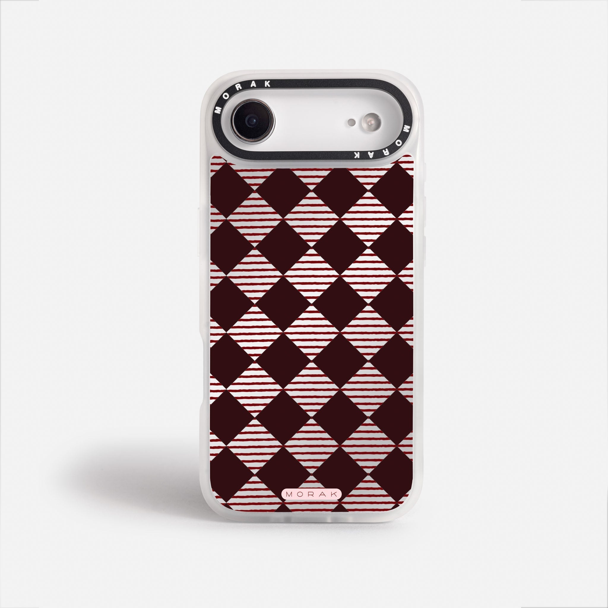 Case Diamantes vino tinto - Espejo Premium – Protección antigolpe | Diseño colombiano | Morak