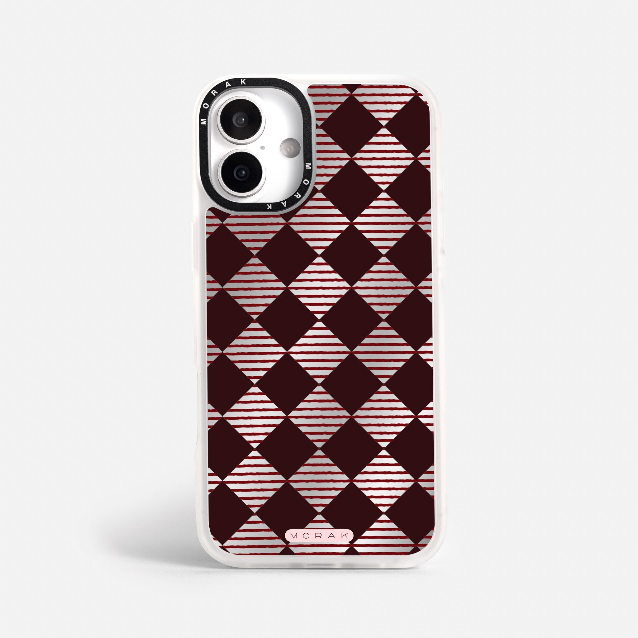 Case Diamantes vino tinto - Espejo Premium – Protección antigolpe | Diseño colombiano | Morak