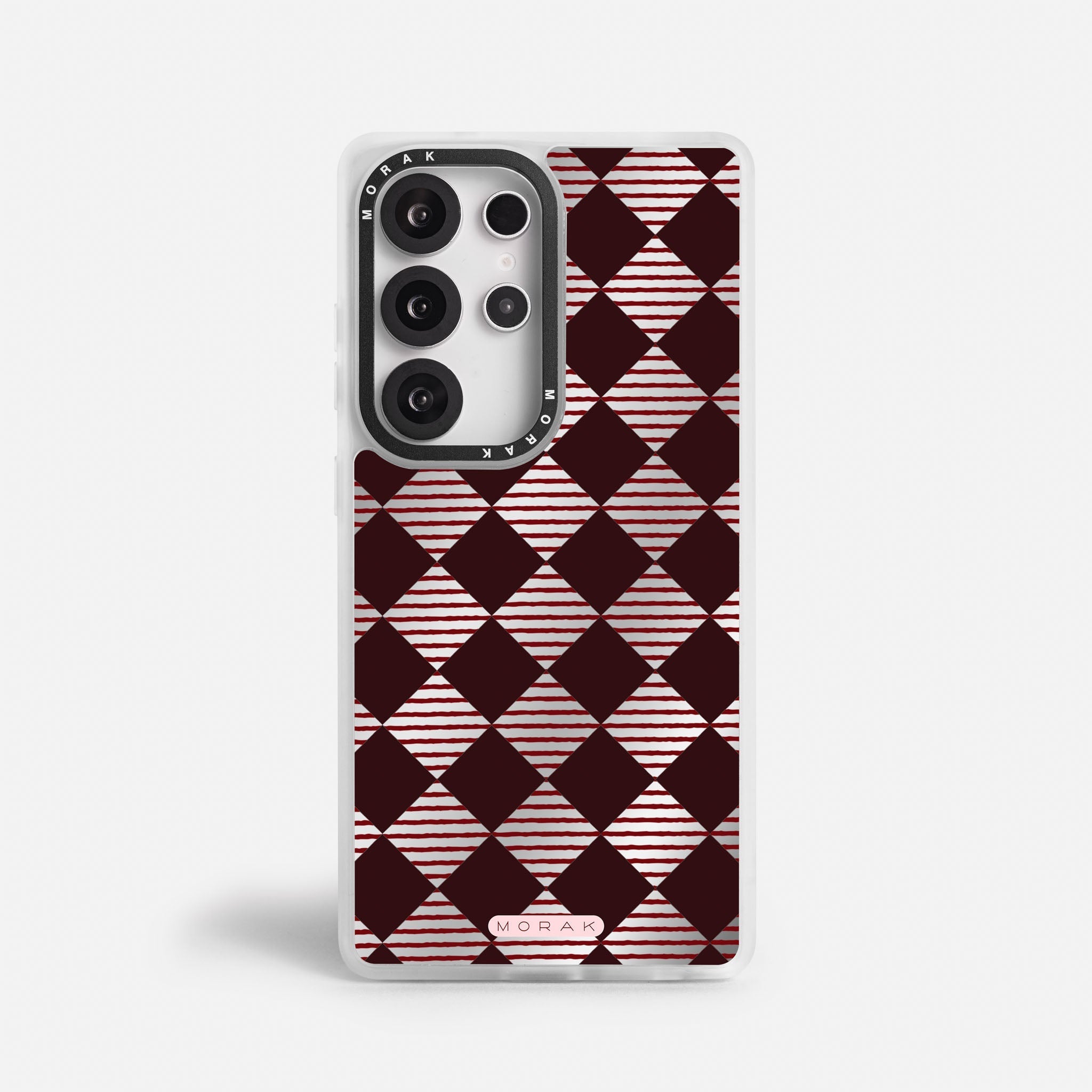 Case Diamantes vino tinto - Espejo Premium – Protección antigolpe | Diseño colombiano | Morak
