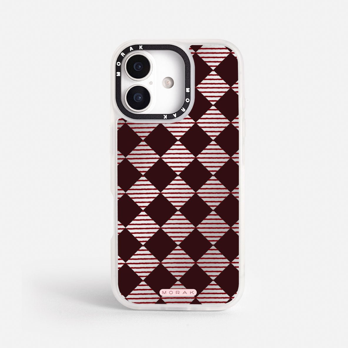 Case Diamantes vino tinto - Espejo Premium – Protección antigolpe | Diseño colombiano | Morak