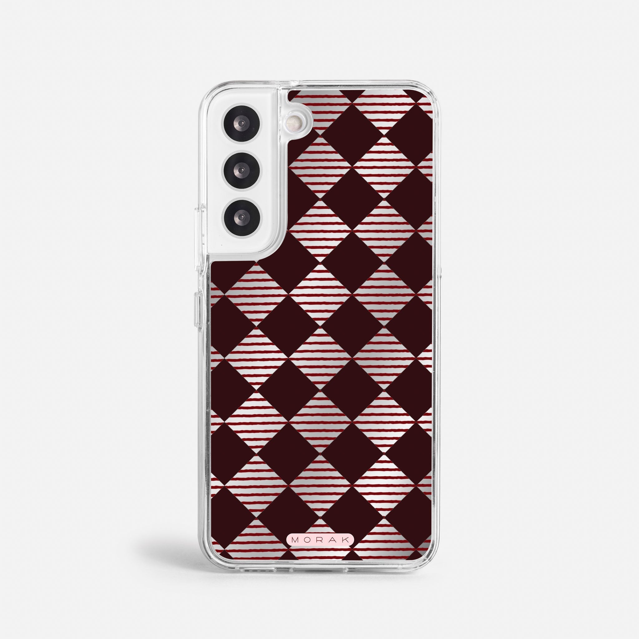 Case Diamantes vino tinto - Espejo Premium – Protección antigolpe | Diseño colombiano | Morak