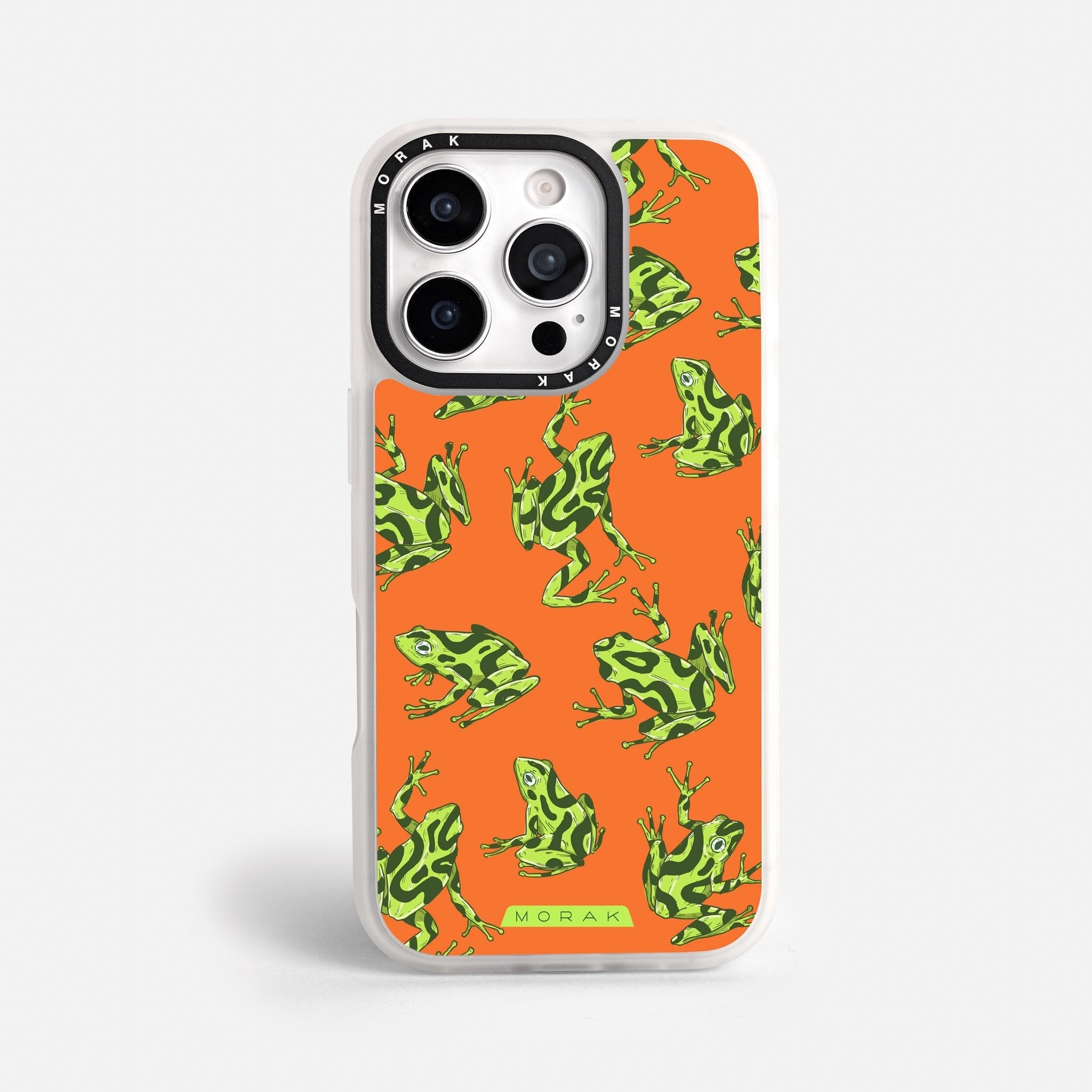 Case Frog Party - Blanco Premium – Protección antigolpe | Diseño colombiano | Morak