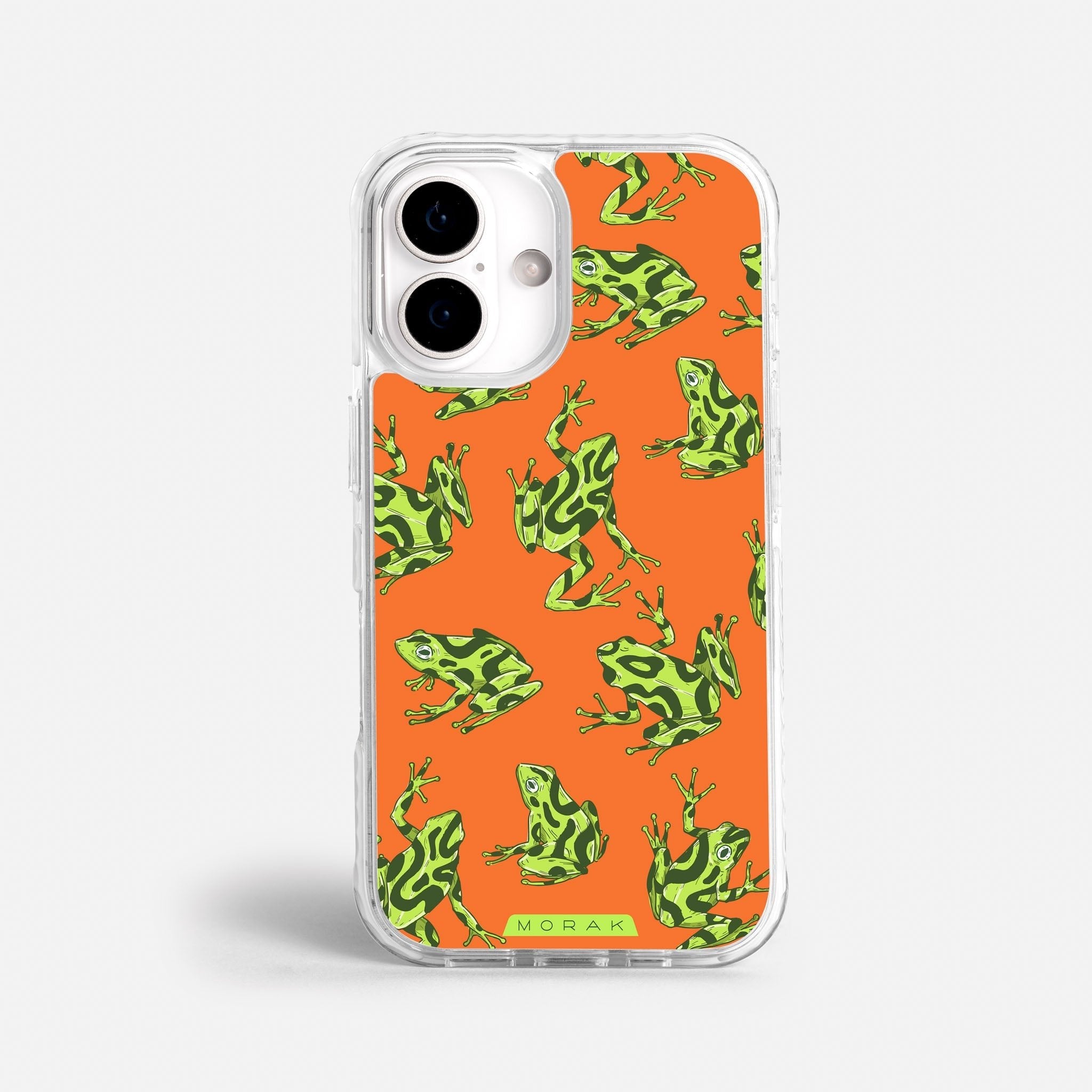 Case Frog Party - Blanco Premium – Protección antigolpe | Diseño colombiano | Morak