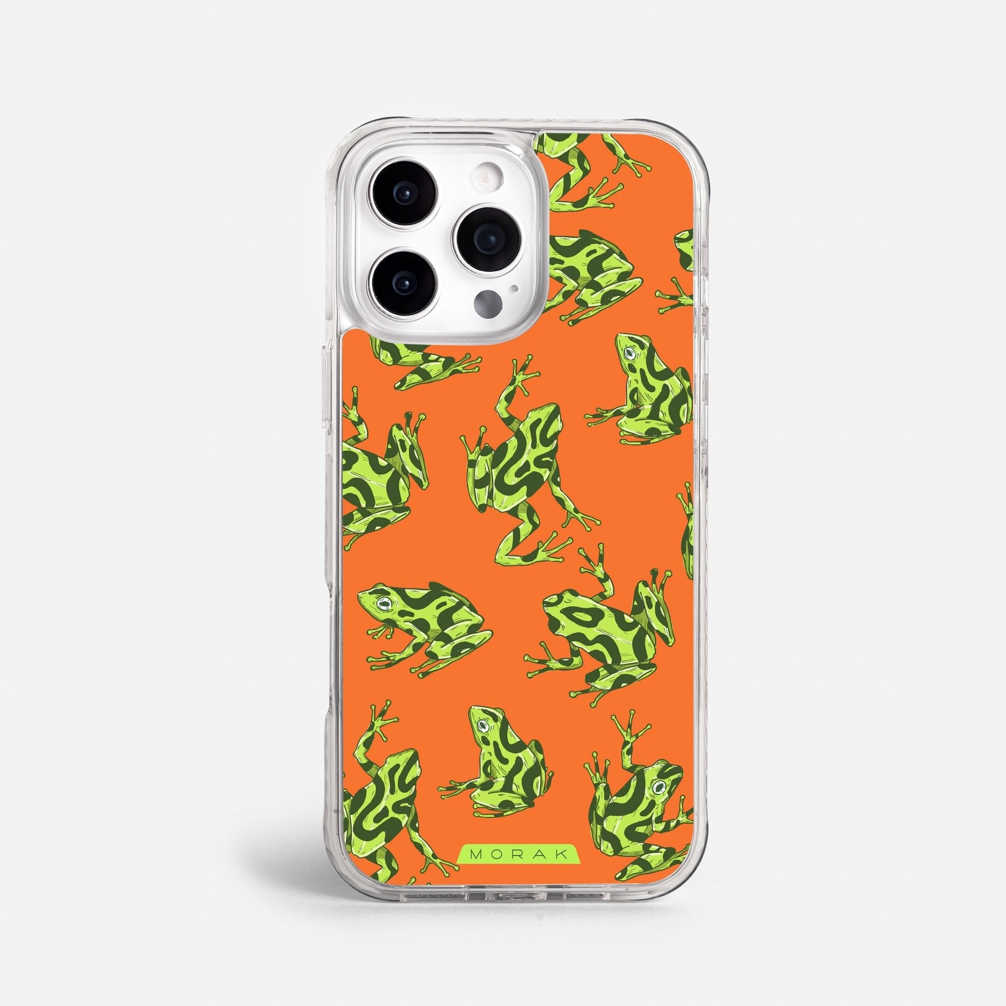Case Frog Party - Blanco Premium – Protección antigolpe | Diseño colombiano | Morak