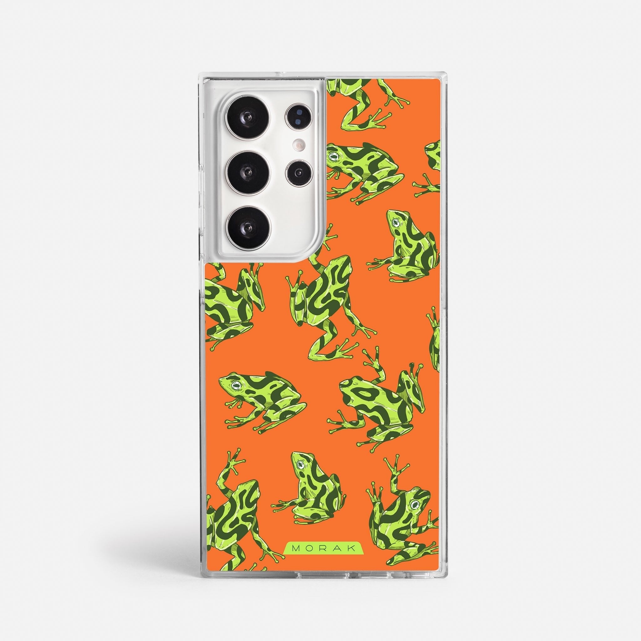 Case Frog Party - Blanco Premium – Protección antigolpe | Diseño colombiano | Morak