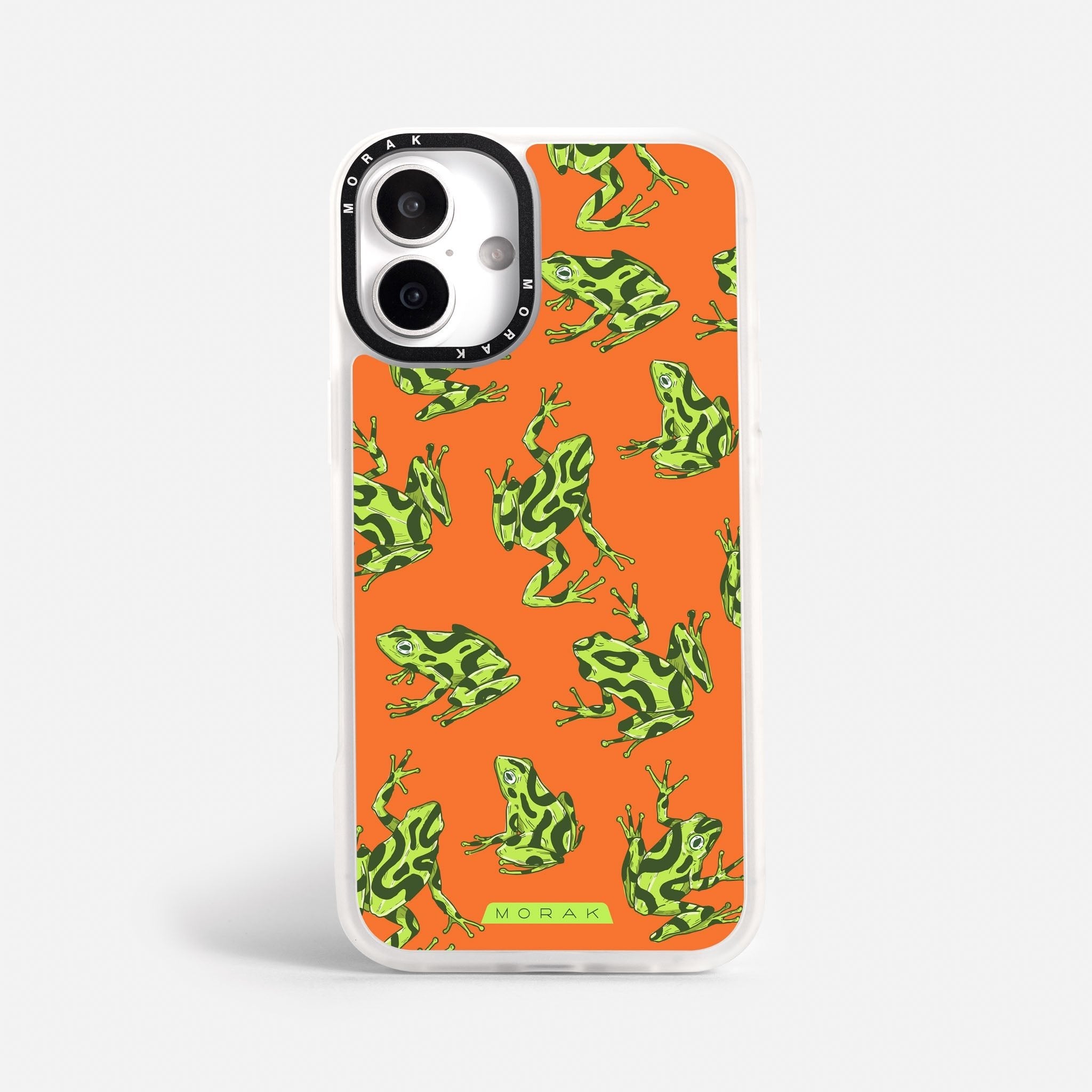 Case Frog Party - Blanco Premium – Protección antigolpe | Diseño colombiano | Morak