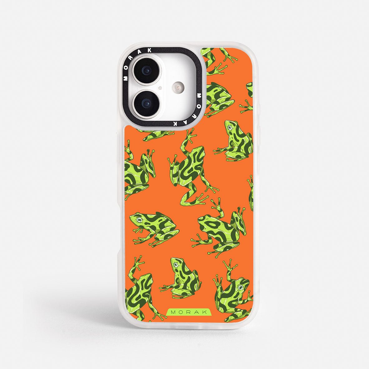 Case Frog Party - Blanco Premium – Protección antigolpe | Diseño colombiano | Morak