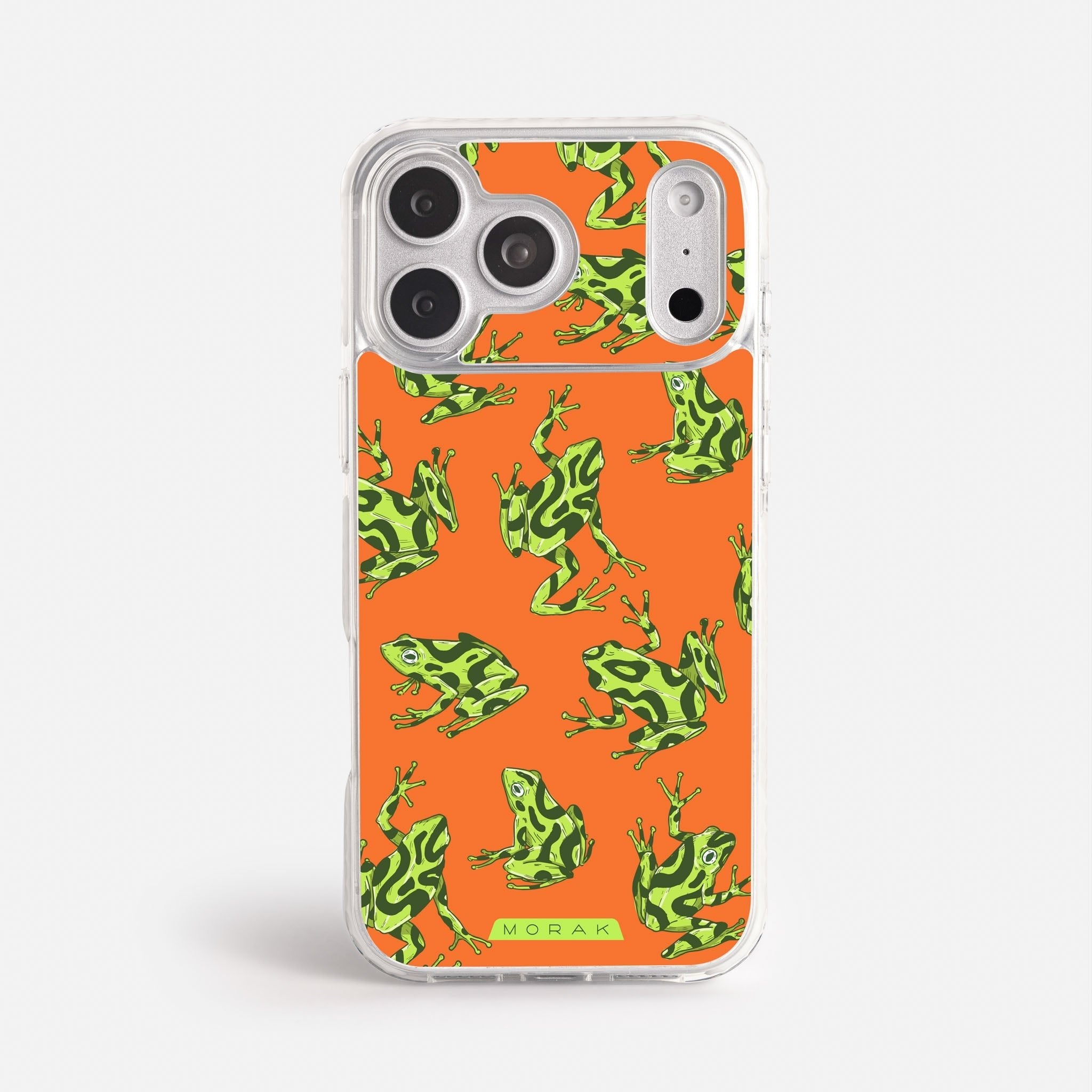 Case Frog Party - Blanco Premium – Protección antigolpe | Diseño colombiano | Morak