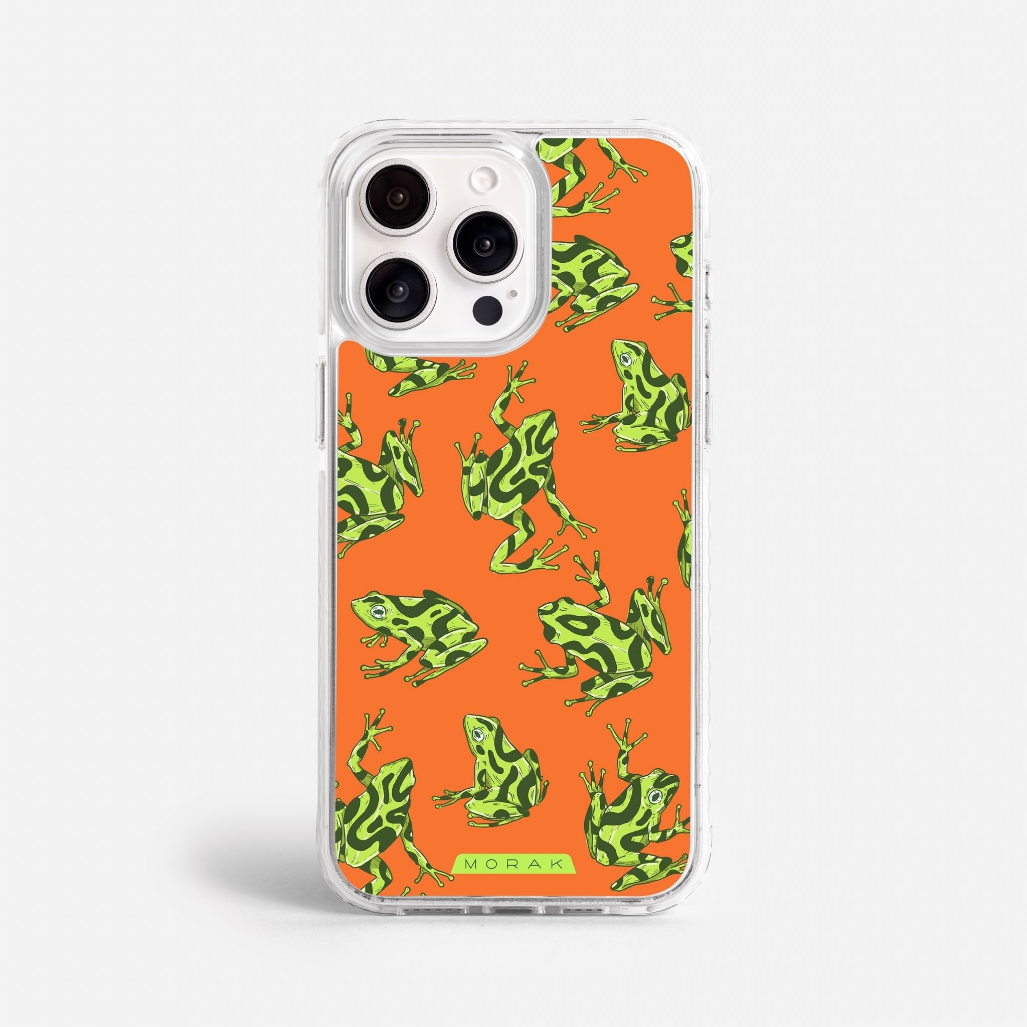 Case Frog Party - Blanco Premium – Protección antigolpe | Diseño colombiano | Morak