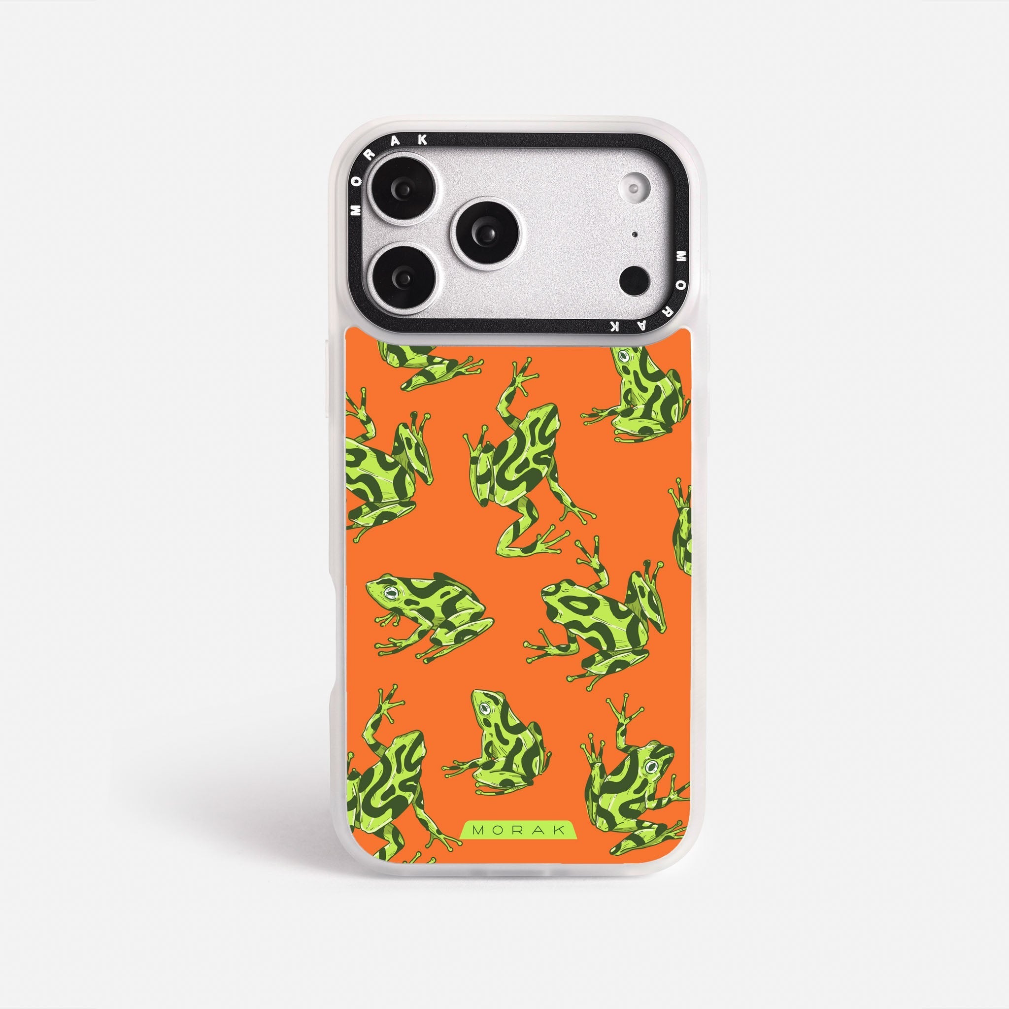 Case Frog Party - Blanco Premium – Protección antigolpe | Diseño colombiano | Morak