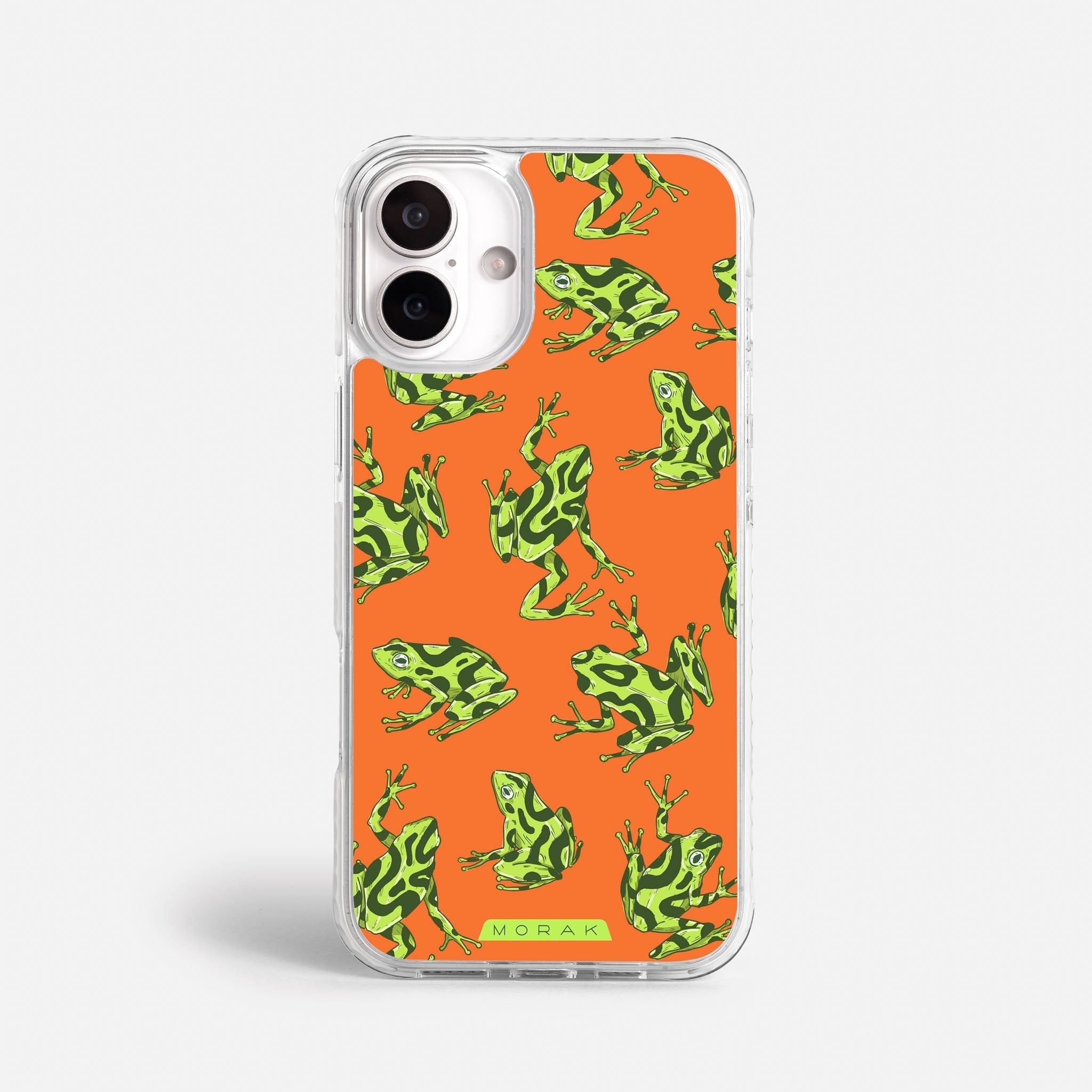 Case Frog Party - Blanco Premium – Protección antigolpe | Diseño colombiano | Morak