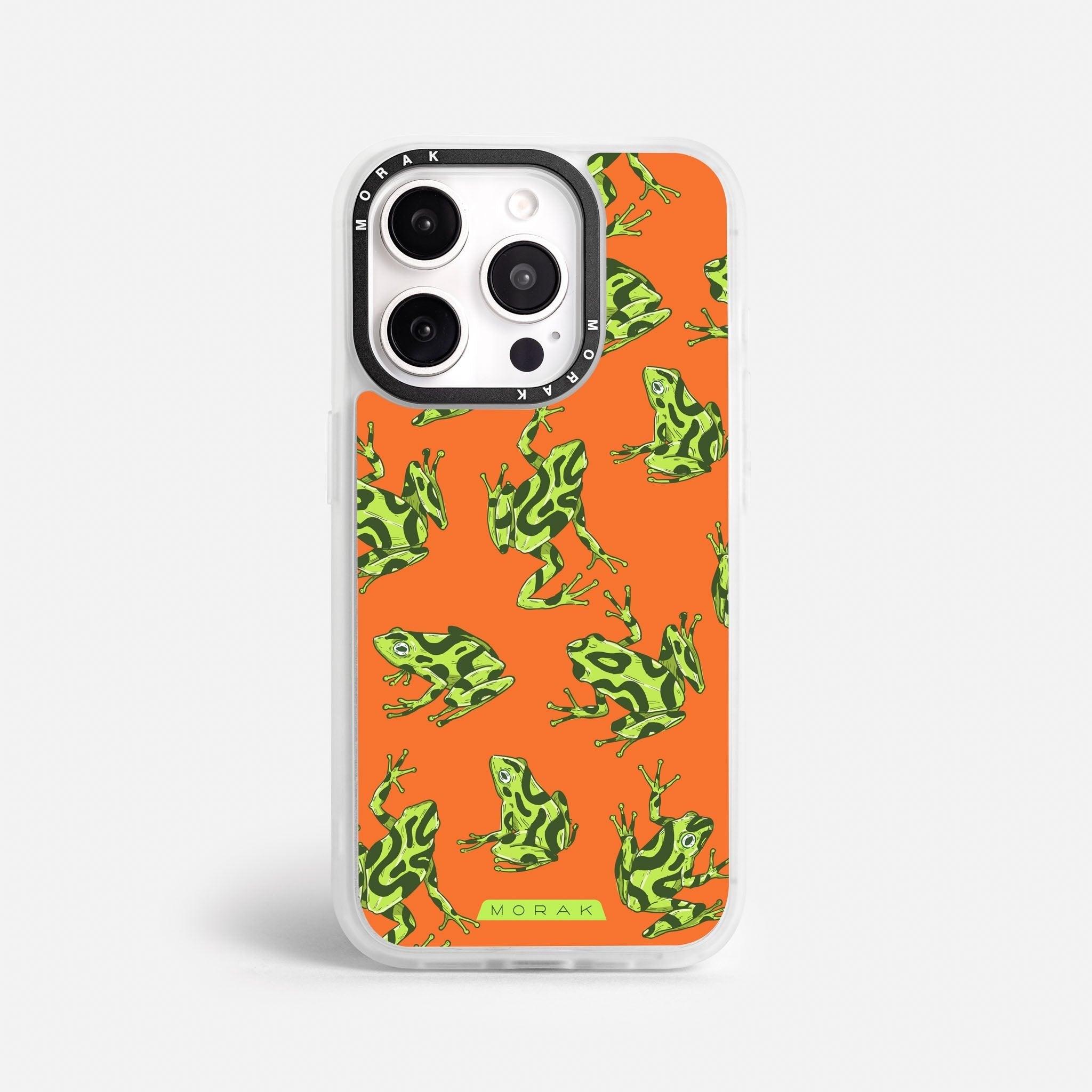 Case Frog Party - Blanco Premium – Protección antigolpe | Diseño colombiano | Morak