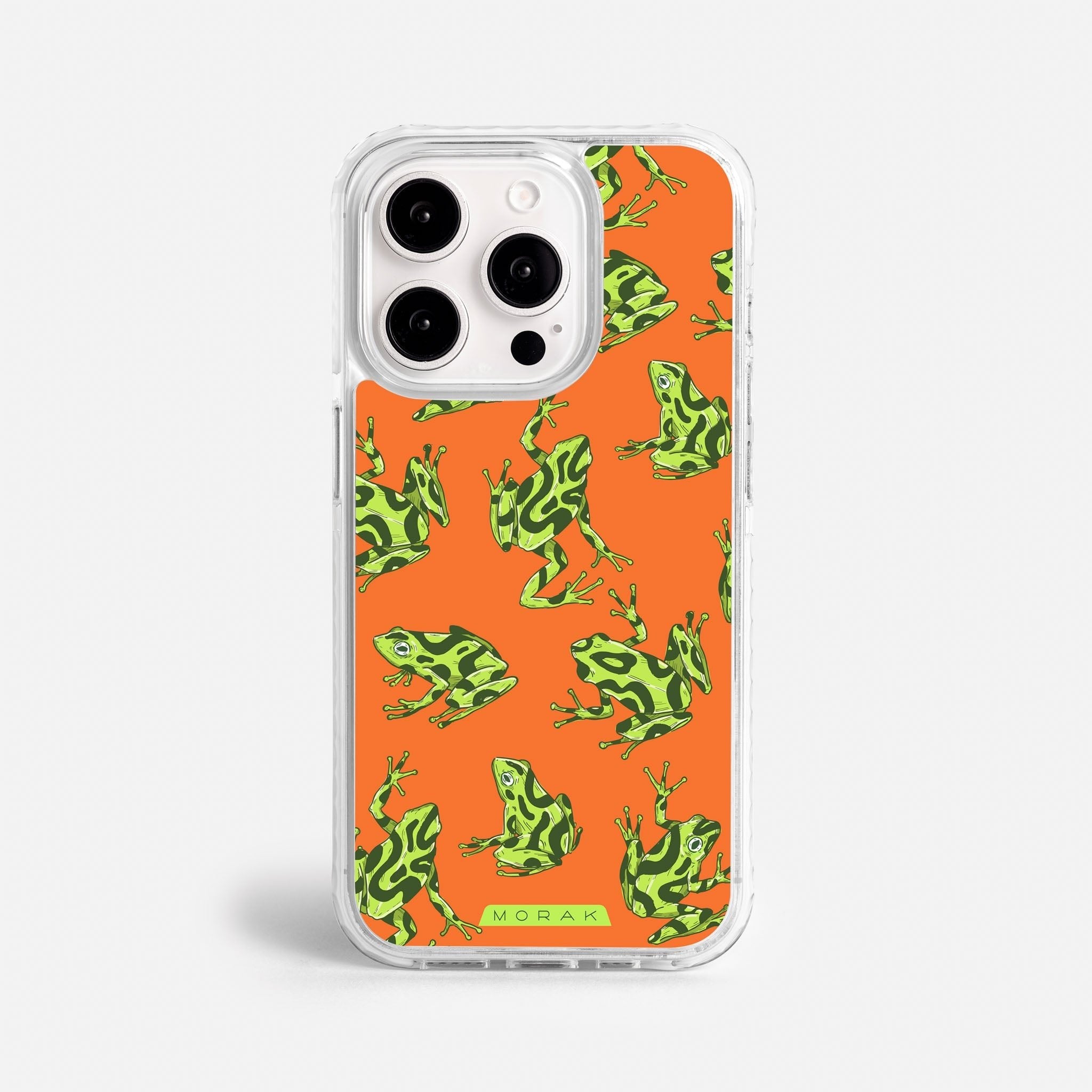 Case Frog Party - Blanco Premium – Protección antigolpe | Diseño colombiano | Morak